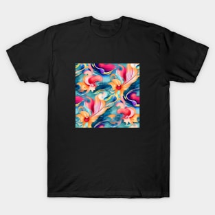 Fun Floral Abstract Pattern T-Shirt